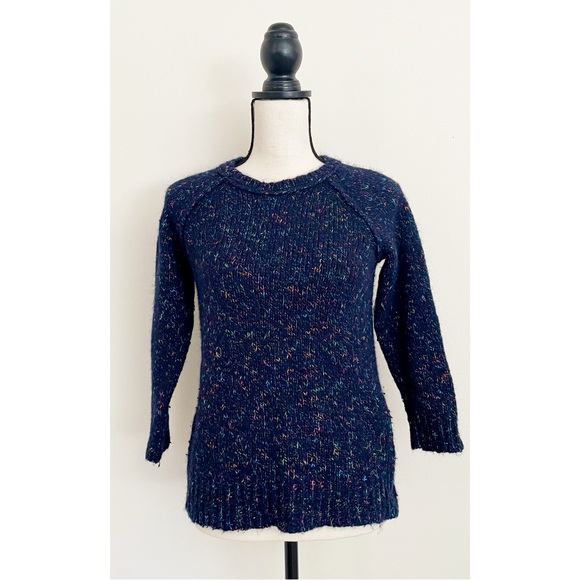 Madewell Navy Blue Softfleck Sweater - Picture 4 of 6